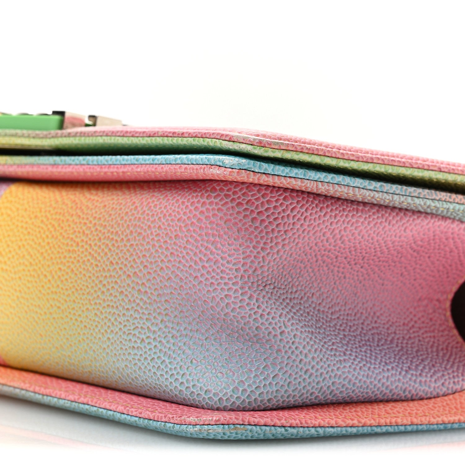 Chanel Caviar Quilted Medium Cuba Rainbow Boy Flap Multicolor 10 of 11