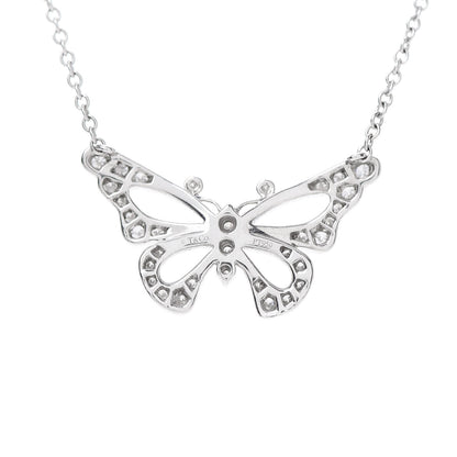 Tiffany Platinum Diamond .20ctw Enchant Butterfly Necklace 5 of 7