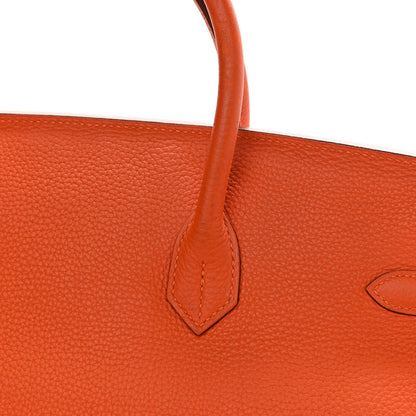 Hermes Togo Birkin 40 Feu 17 of 27