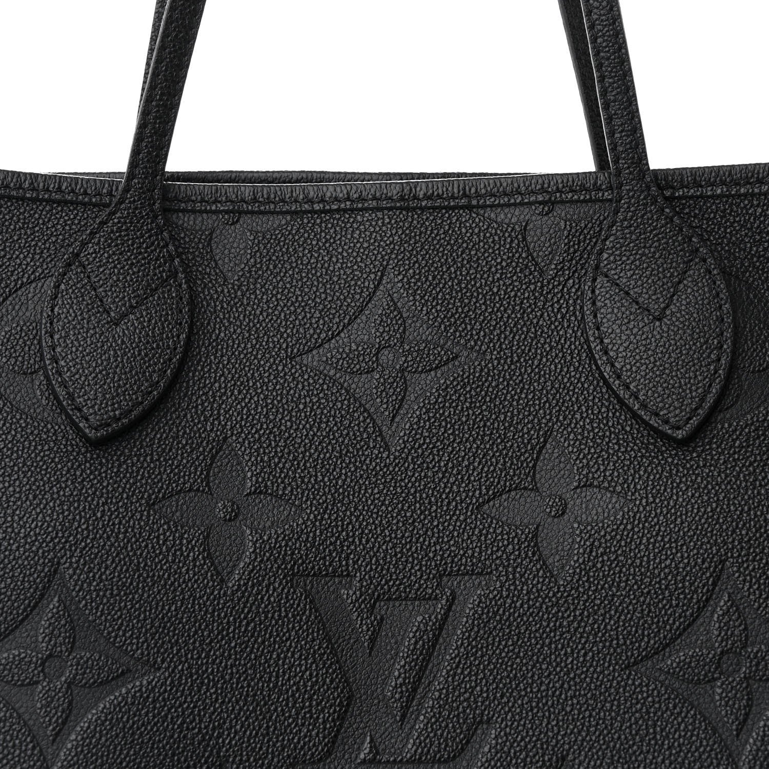 Louis Vuitton Empreinte Monogram Giant Neverfull MM Black 7 of 9