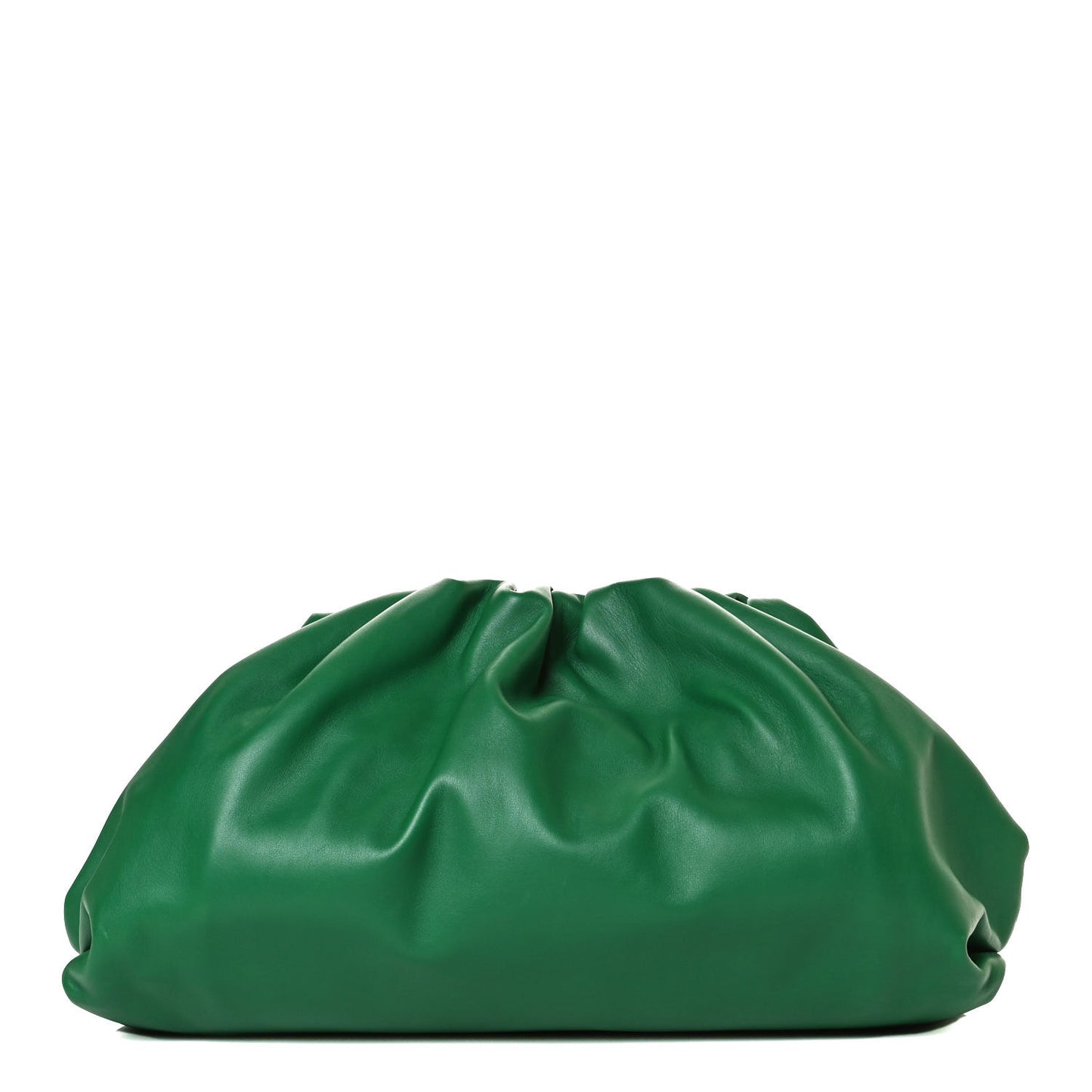 Smooth Butter Calf The Pouch Oversized Clutch Racing Green