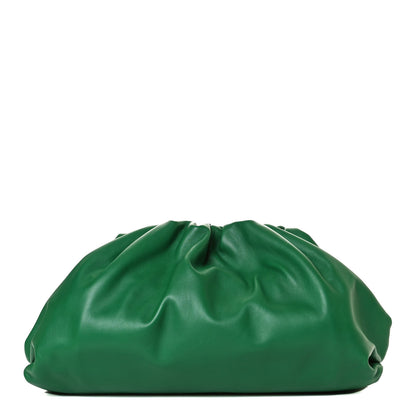 Bottega Veneta Smooth Butter Calf The Pouch Oversized Clutch Racing Green 1 of 12
