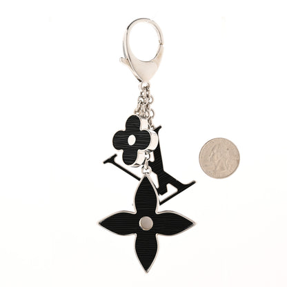 Louis Vuitton Electric Epi Fleur d'Epi Bag Charm Black 2 of 5