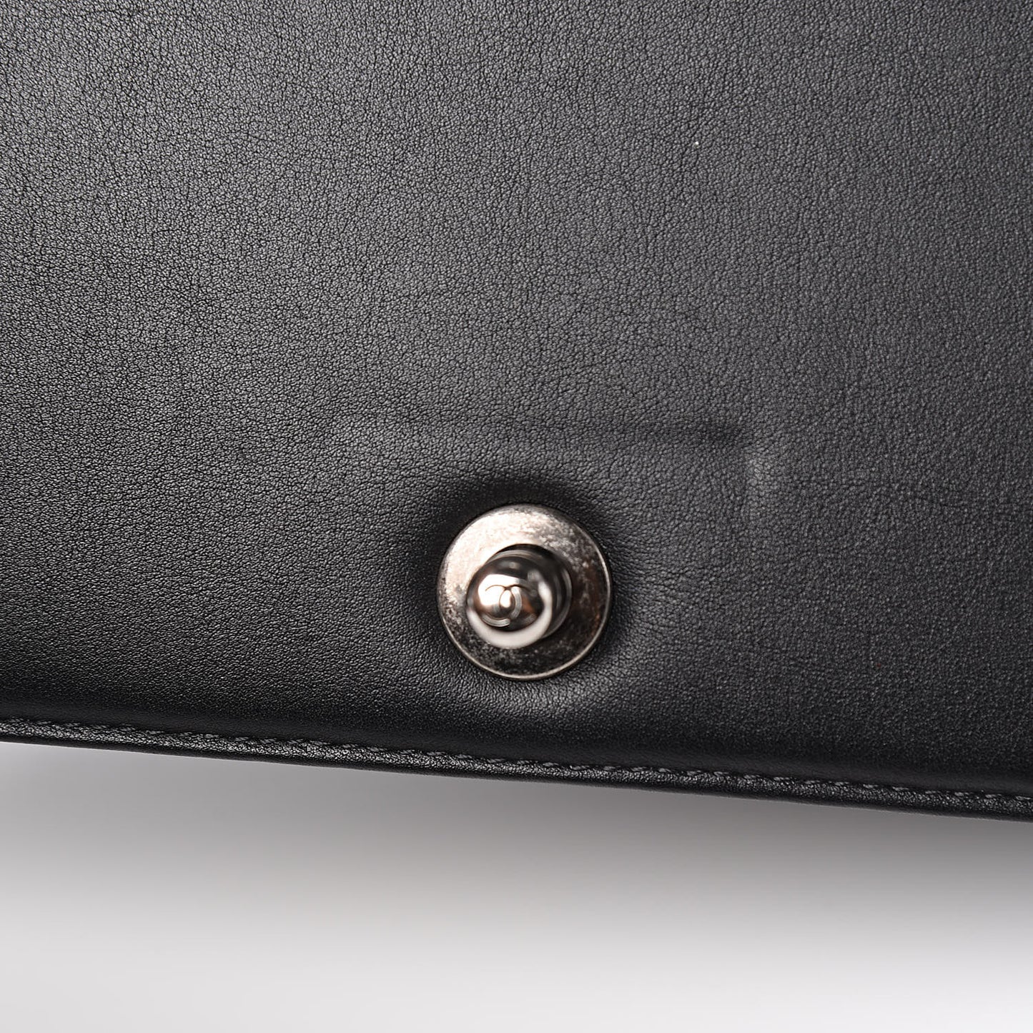 Calfskin Quilted Medium Boy Flap Black