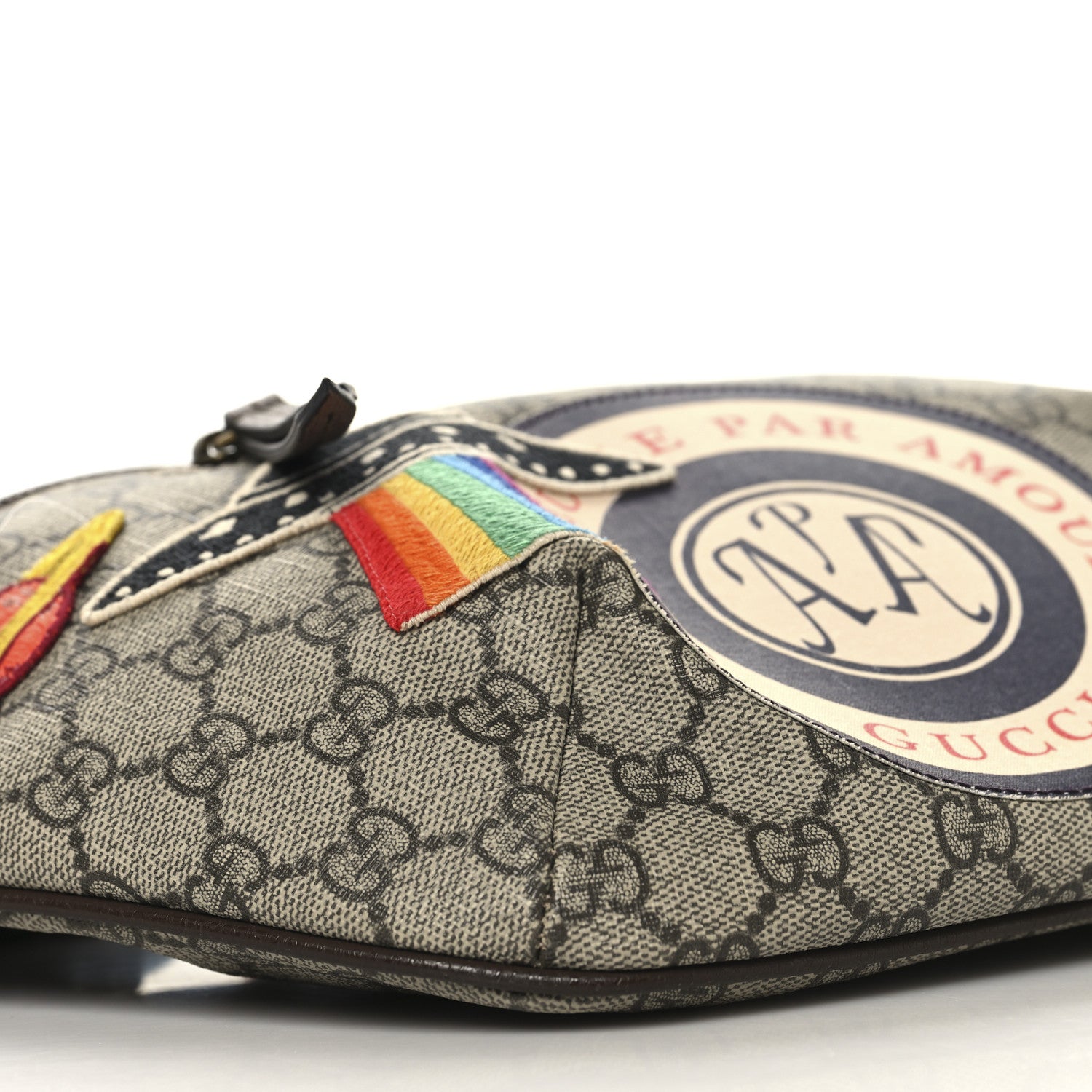 Gucci GG Supreme Monogram Courrier Belt Bag Beige New Acero 9 of 10