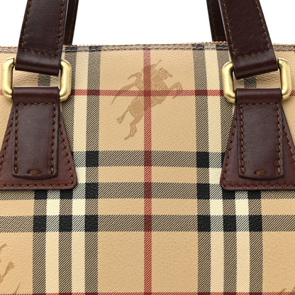 Burberry Haymarket Check Studded Bowler Brown 7 of 11