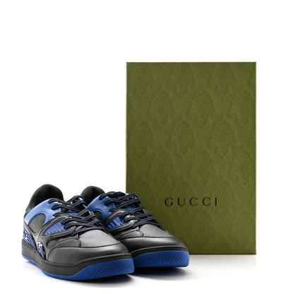 Gucci GG Supreme Monogram Demetra Mens Basket Low Top Sneakers 11.5 Blue Black 9 of 9