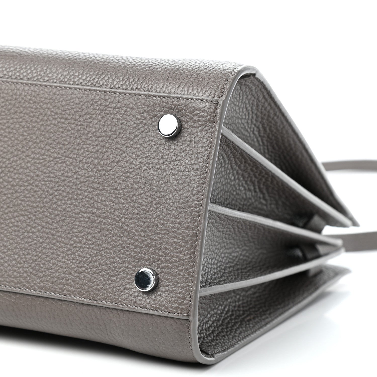 Saint Laurent Grained Calfskin Small Sac De Jour Fog 8 of 9
