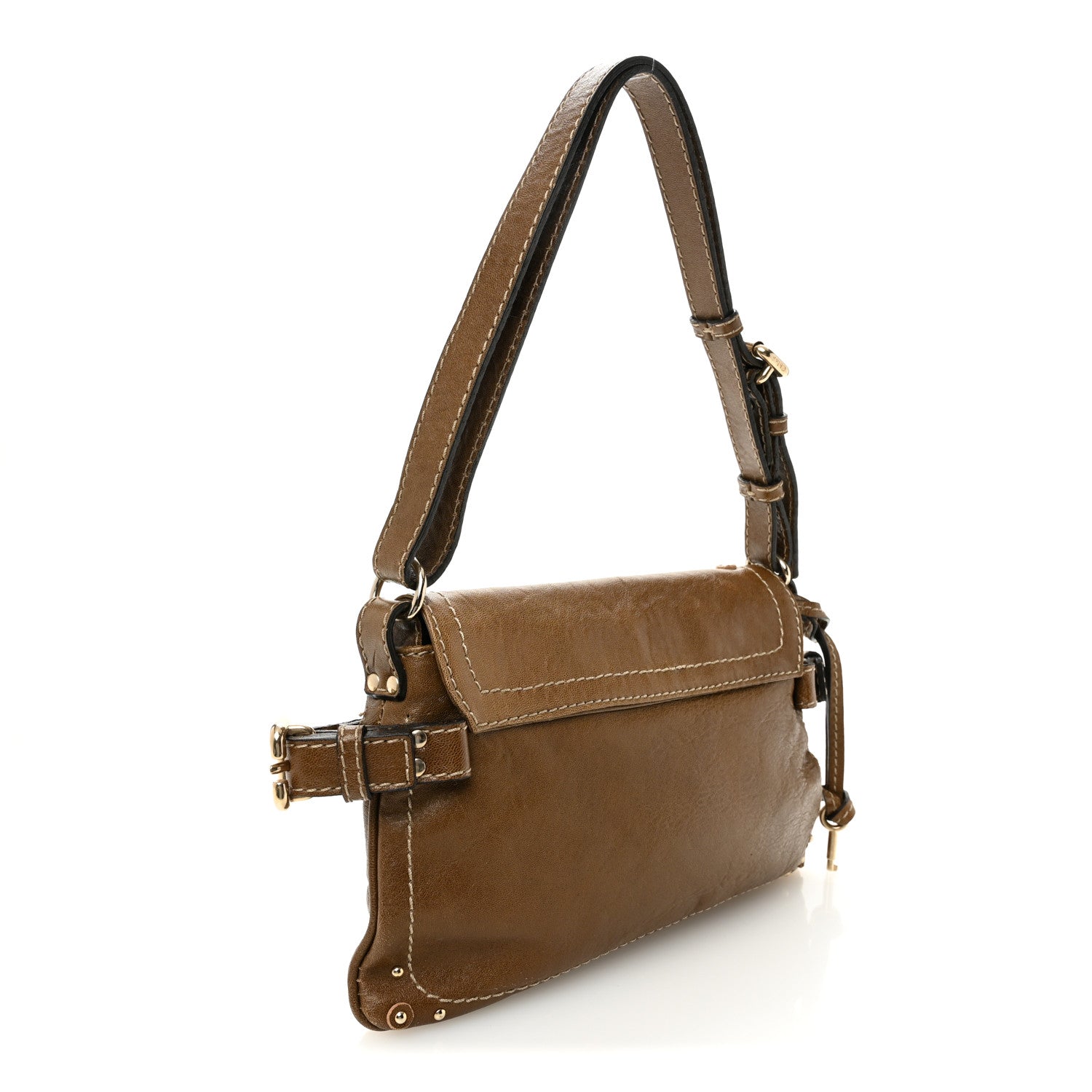Chloe Lambskin Small Paddington Capsule Satchel Elephant 3 of 9