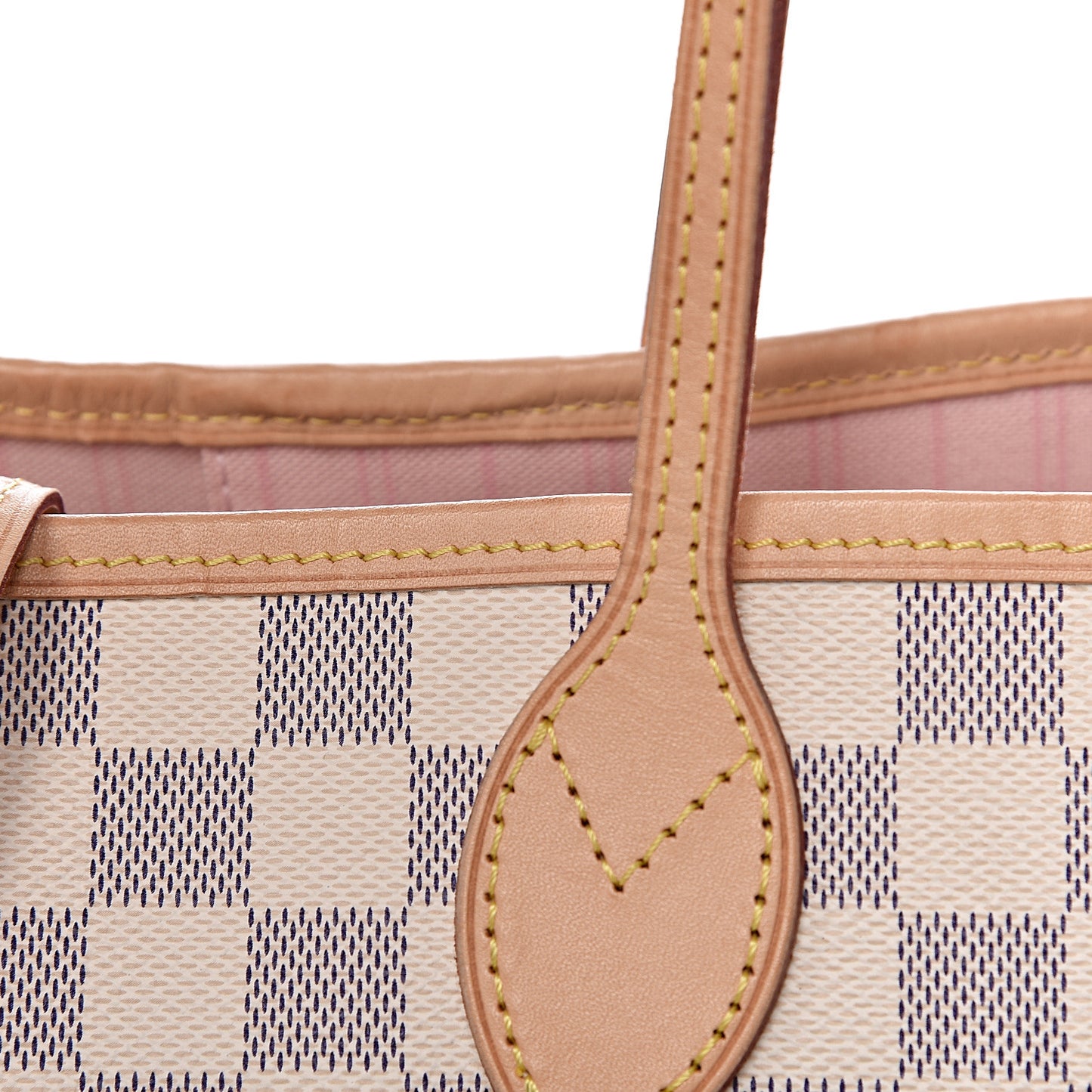 Damier Azur Neo Neverfull MM Rose Ballerine