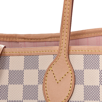 Louis Vuitton Damier Azur Neo Neverfull MM Rose Ballerine 24 of 28