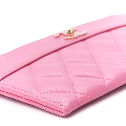 Chanel Sheepskin Quilted Mademoiselle Vintage Zip Pouch Pink 11 of 12