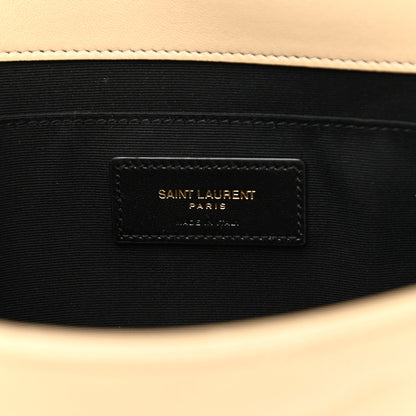 Saint Laurent Lambskin Quilted Envelope Clutch Beige 6 of 7
