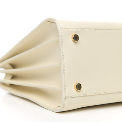 Saint Laurent Grained Calfskin Small Sac De Jour Dove White 8 of 9