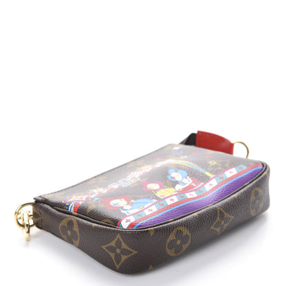 Louis Vuitton Monogram 2020 Christmas Animation Bumper Cars Mini Pochette Accessories Coquelicot 4 of 10