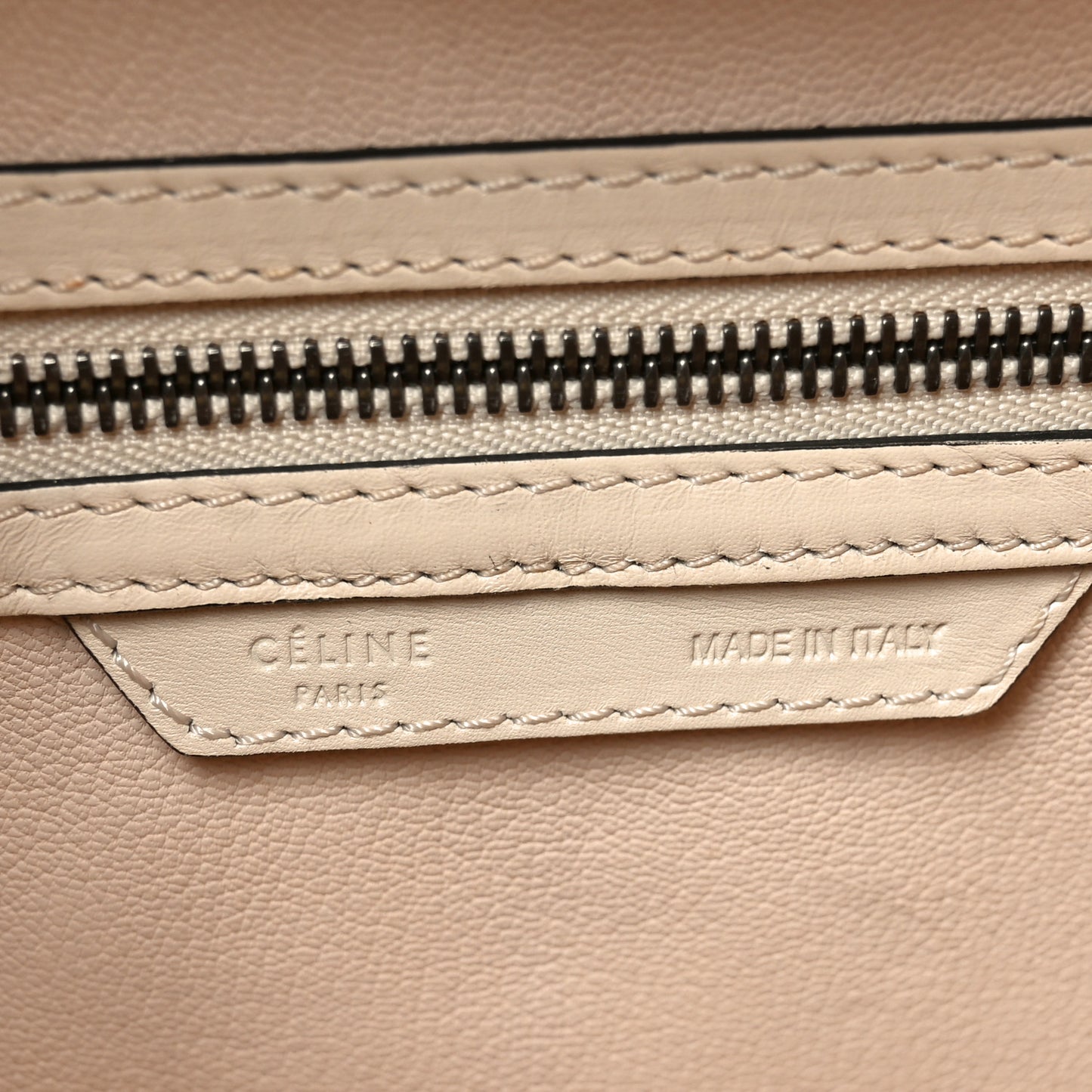 Smooth Calfskin Mini Luggage Cream