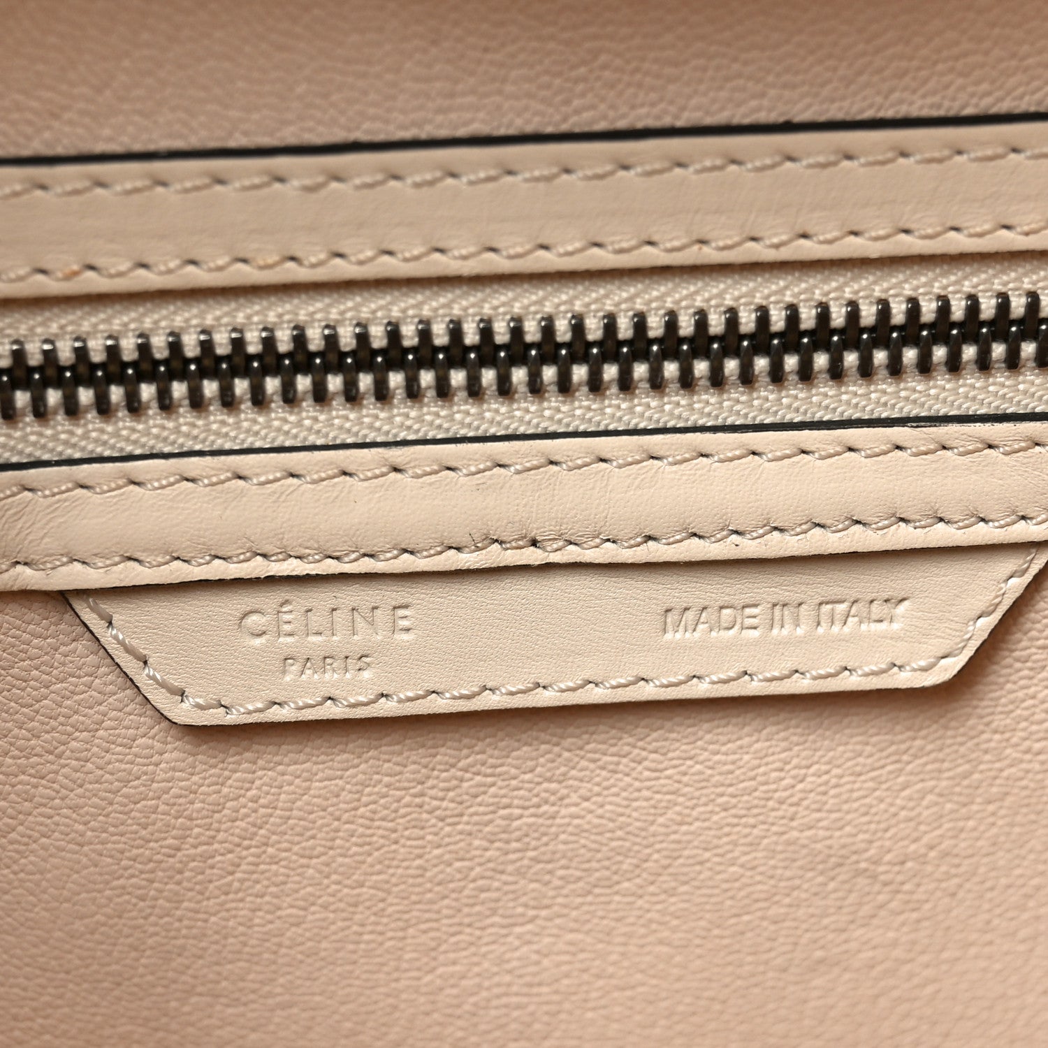 Celine Smooth Calfskin Mini Luggage Cream 6 of 9