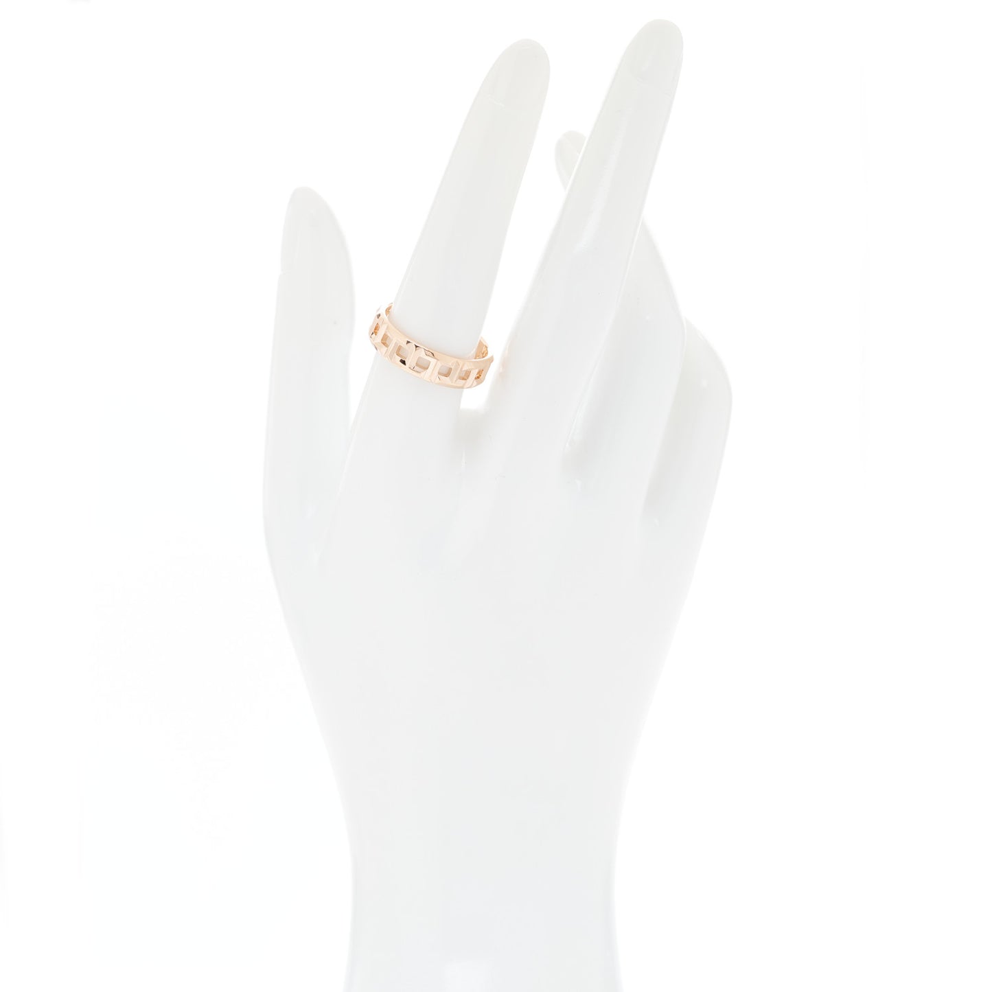 18K Rose Gold Wide T True Ring 57 8