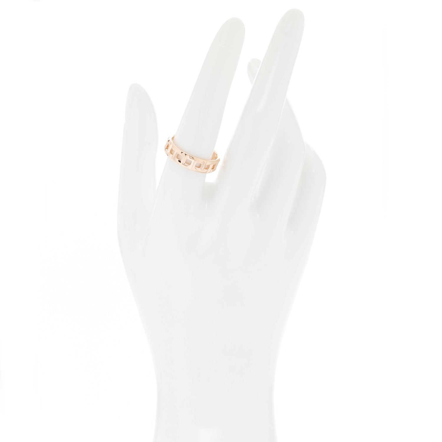 Tiffany 18K Rose Gold Wide T True Ring 57 8 2 of 5