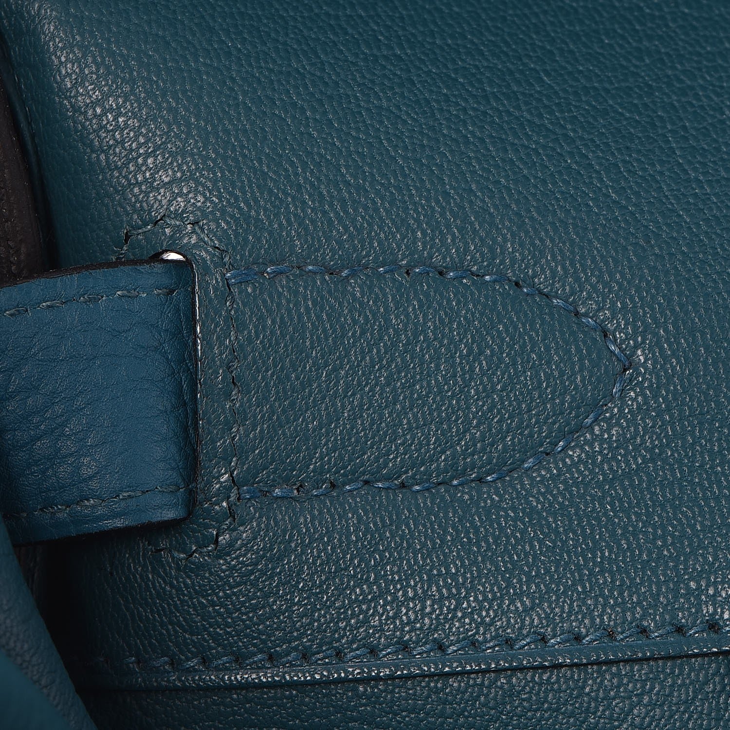 Hermes Taurillon Clemence JPG Shoulder Birkin II 42 Cobalt 16 of 32
