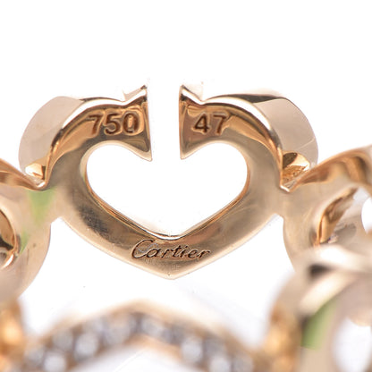 Cartier 18K Yellow Gold Diamond Hearts and Symbols Ring 47 4 5 of 5