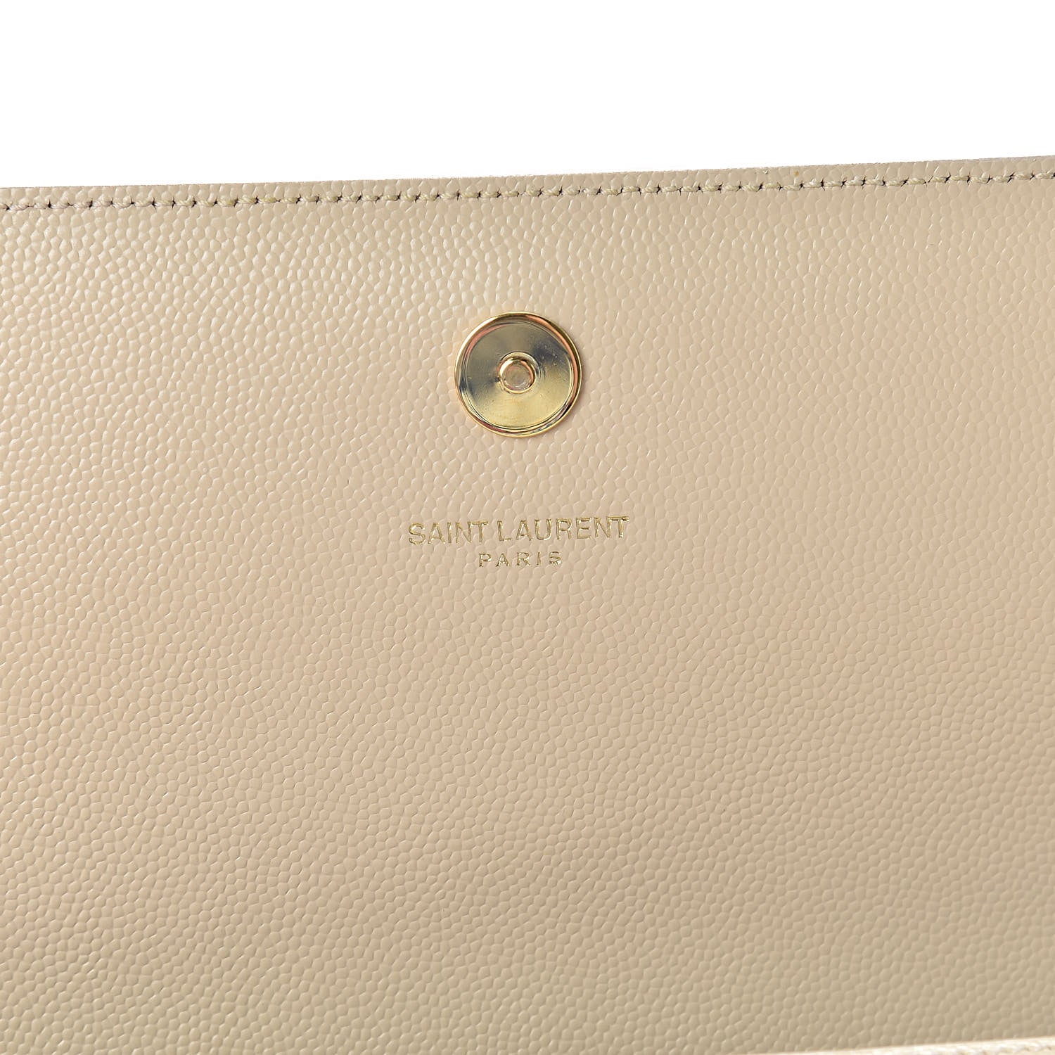Saint Laurent Grain De Poudre Classic Monogram Cassandre Clutch Nude Powder 6 of 9