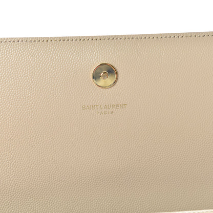 Saint Laurent Grain De Poudre Classic Monogram Cassandre Clutch Nude Powder 6 of 9