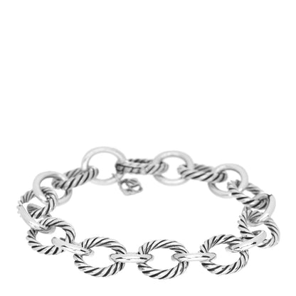 David Yurman Sterling Silver 12mm Large Oval Link Bracelet 1 of 3