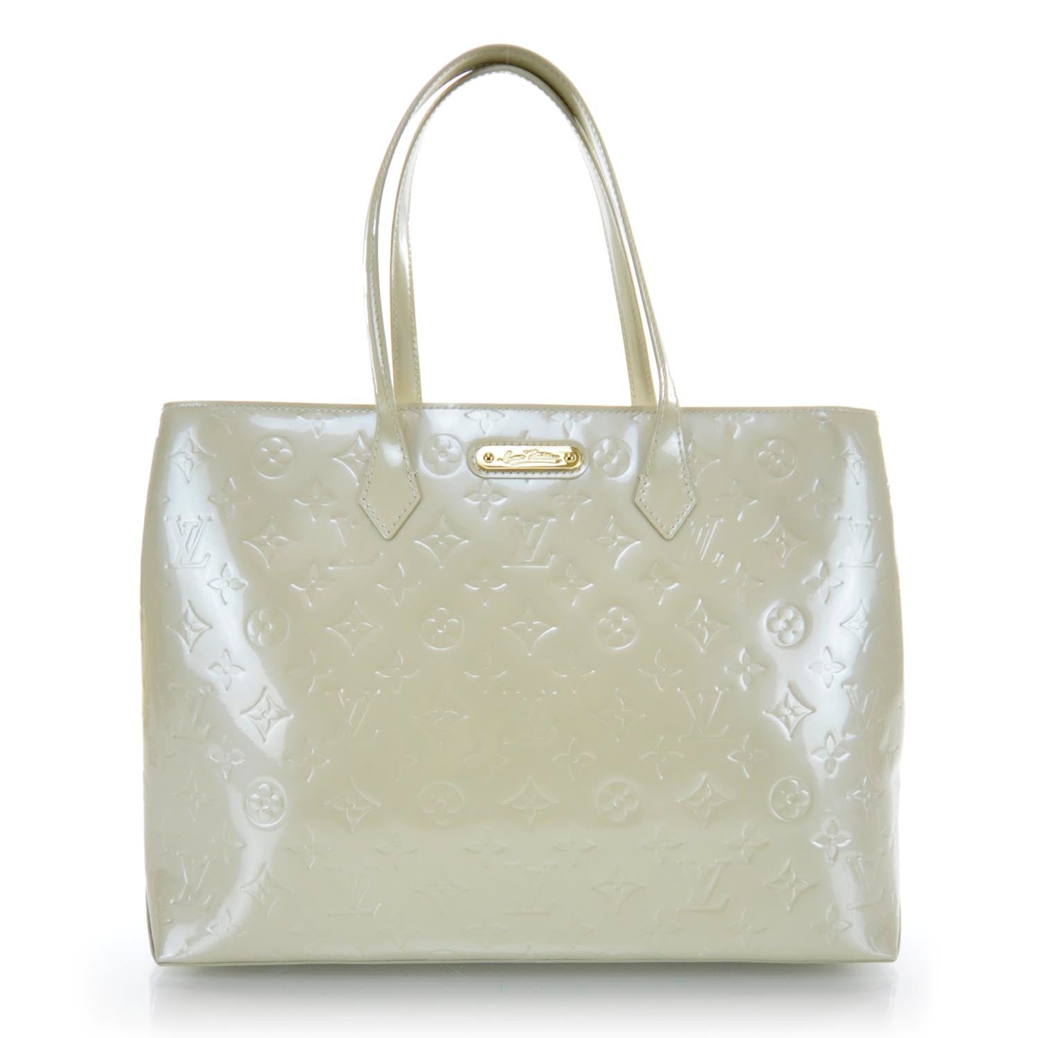 Louis Vuitton Vernis Wilshire MM Blanc Corail 1 of 10