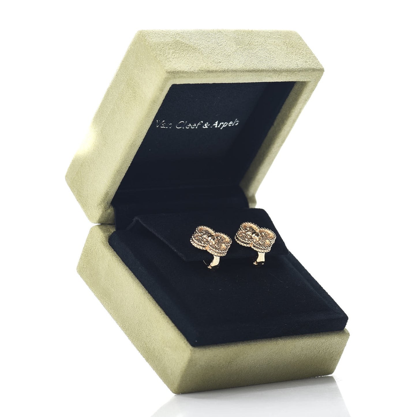 18K Yellow Gold Vintage Alhambra Earrings