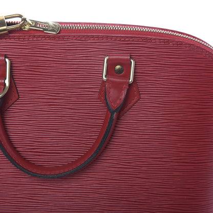 Louis Vuitton Epi Alma PM Castillan Red 9 of 9