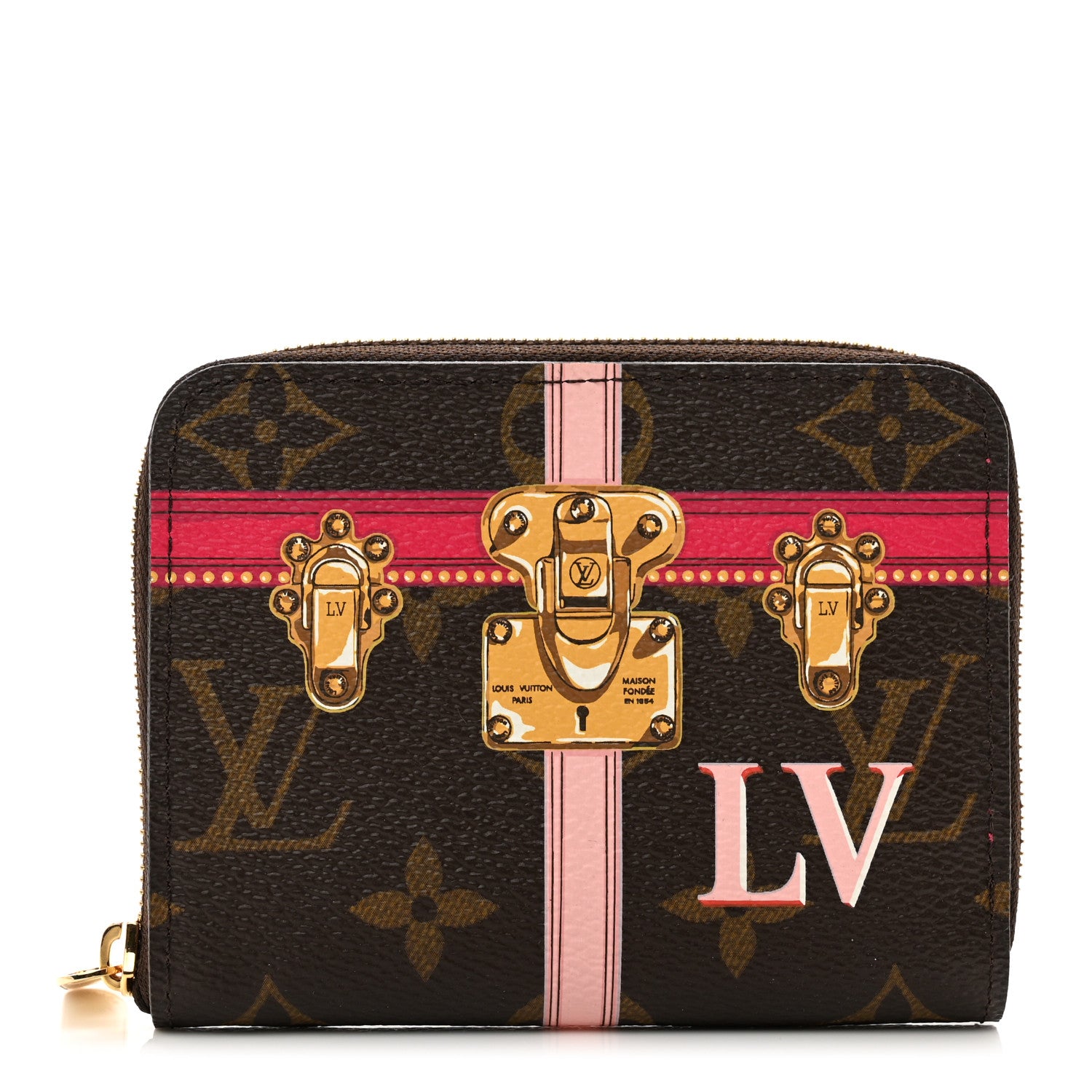 Louis Vuitton Monogram Summer Trunks Zippy Coin Purse 1 of 6
