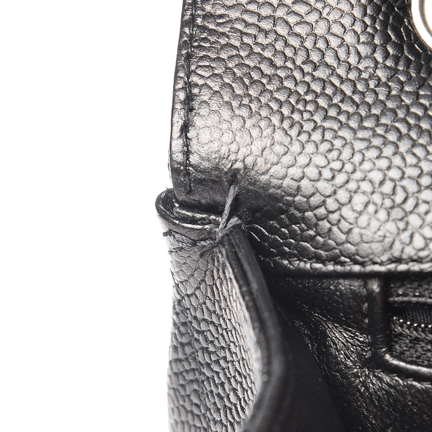 Chanel Caviar Quilted Jumbo Single Flap Black 9 of 11
