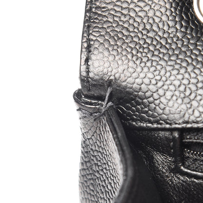 Chanel Caviar Quilted Jumbo Single Flap Black 9 of 11
