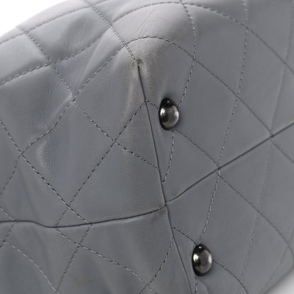 Chanel Lambskin Quilted Shopping Tote Grey 22 of 24
