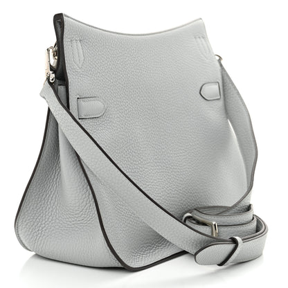 Hermes Taurillon Clemence Jypsiere 28 Bleu Arctic 3 of 11