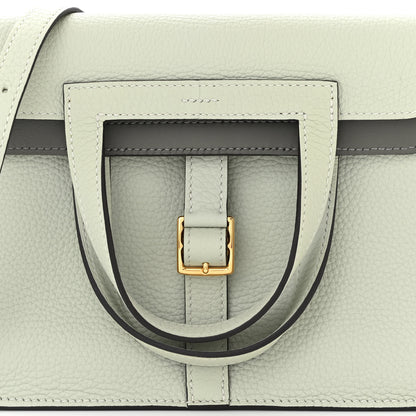 Hermes Taurillon Clemence Verso Halzan 25 Gris Neve Gris Meyer 8 of 11
