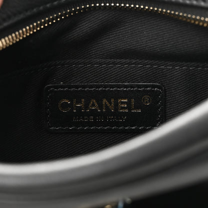 Chanel Goatskin Quilted Small Casual Trip Camera Case Black 6 of 10