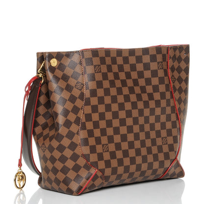 Louis Vuitton Damier Ebene Caissa Hobo Cherry 3 of 10