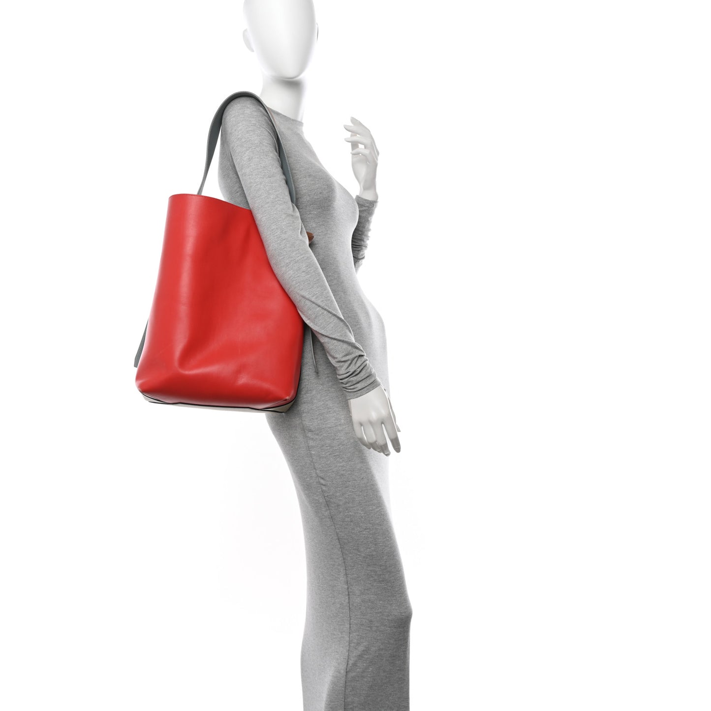 Shiny Smooth Calfskin Small Twisted Cabas