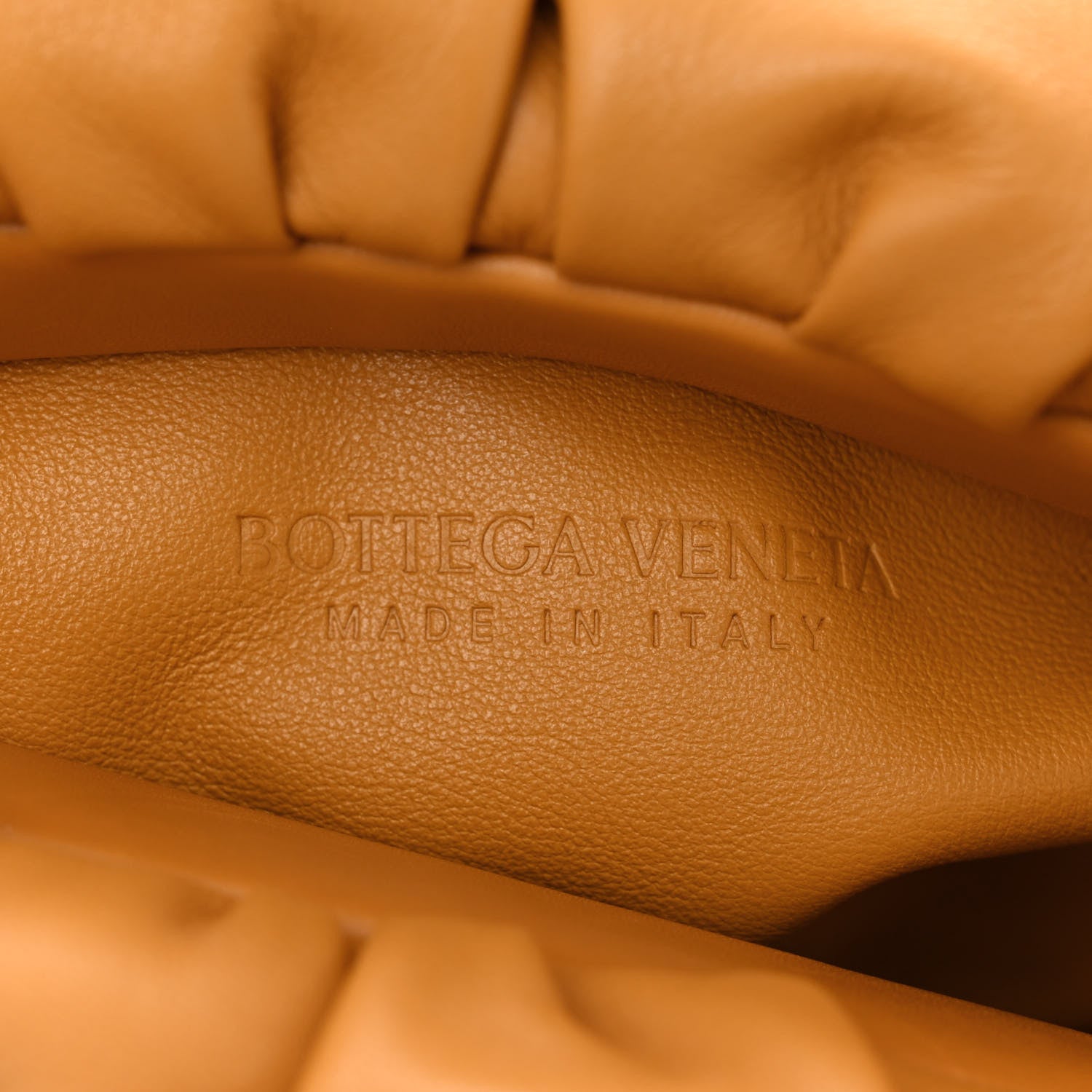 Bottega Veneta Calfskin The Pouch Chain Ocra 6 of 11
