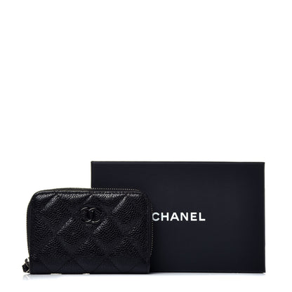 Chanel Caviar Quilted Incognito Zip Coin Purse Black 8 of 8