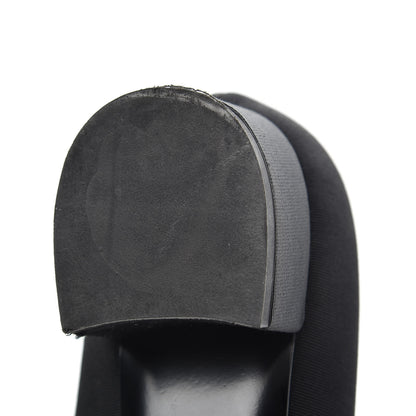 Chanel Grosgrain Patent Calfskin CC Cap Toe Pumps 37.5 Black 10 of 11