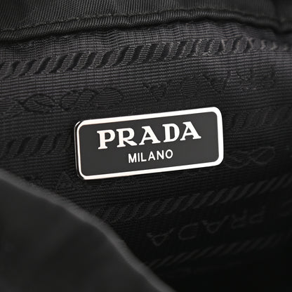 Prada Saffiano Tessuto Nylon Vela Bucket Wristlet Black 7 of 9