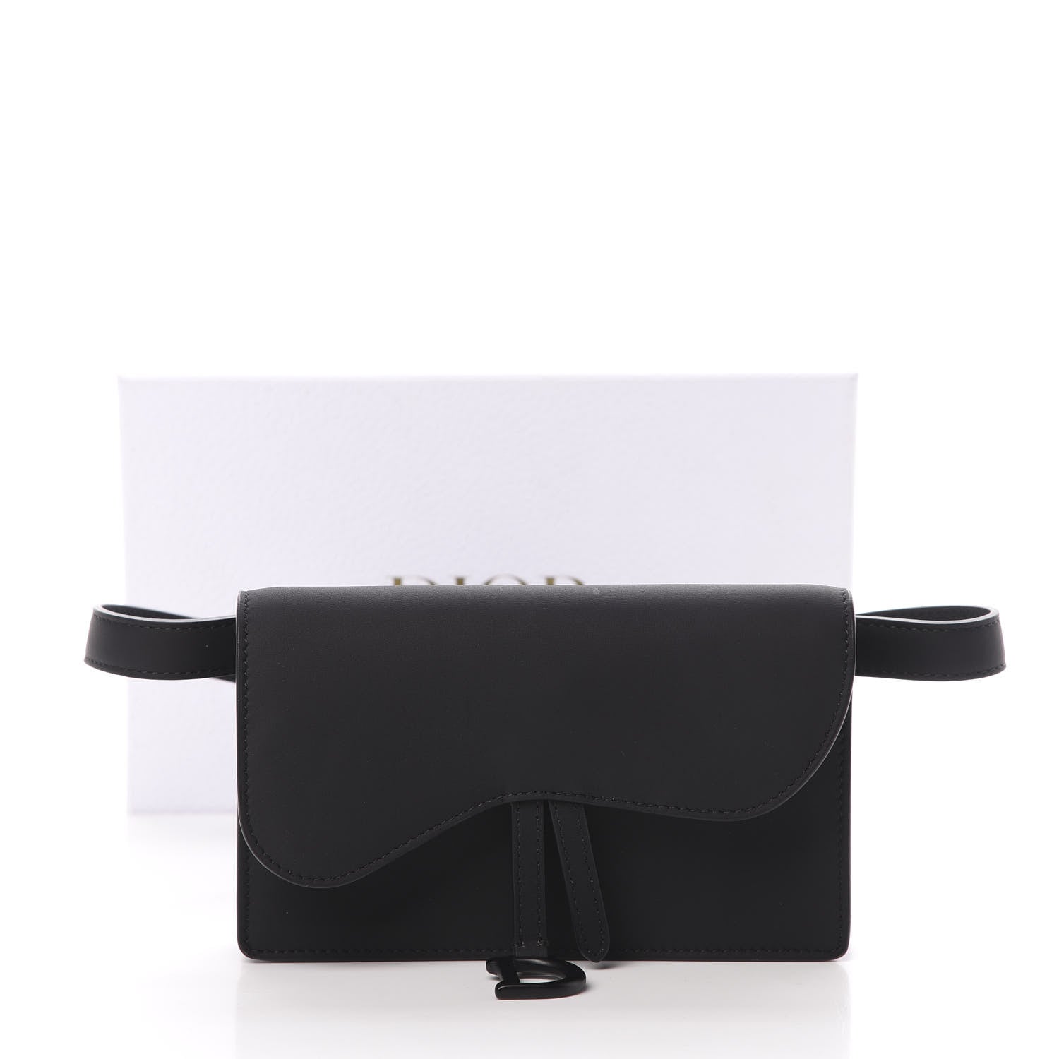 Christian Dior Ultra Matte Calfskin Saddle Belt Bag Black 13 of 13