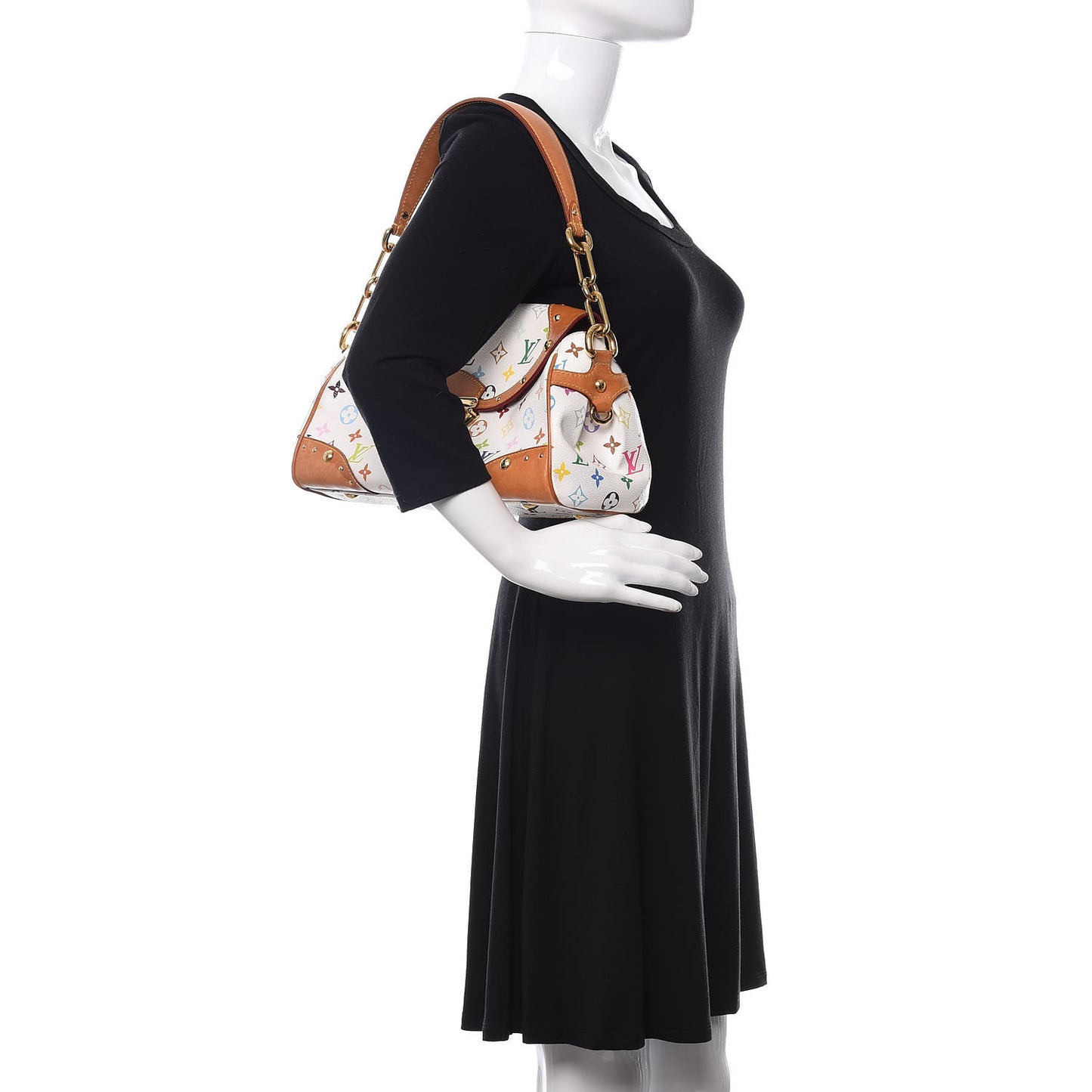 Monogram Multicolor Beverly MM White