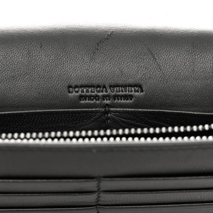 Bottega Veneta Nappa Intrecciato Fringe Chain Wallet Black 6 of 15