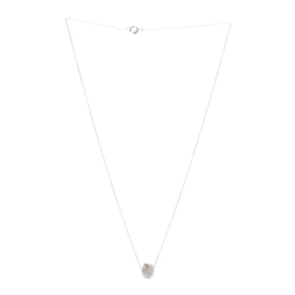 Tiffany Sterling Silver Twist Knot Pendant Necklace 3 of 6