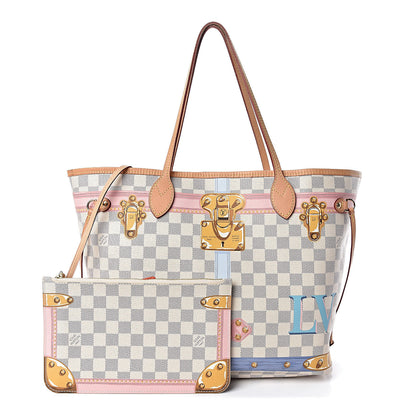 Louis Vuitton Damier Azur Summer Trunks Neo Neverfull MM 1 of 12