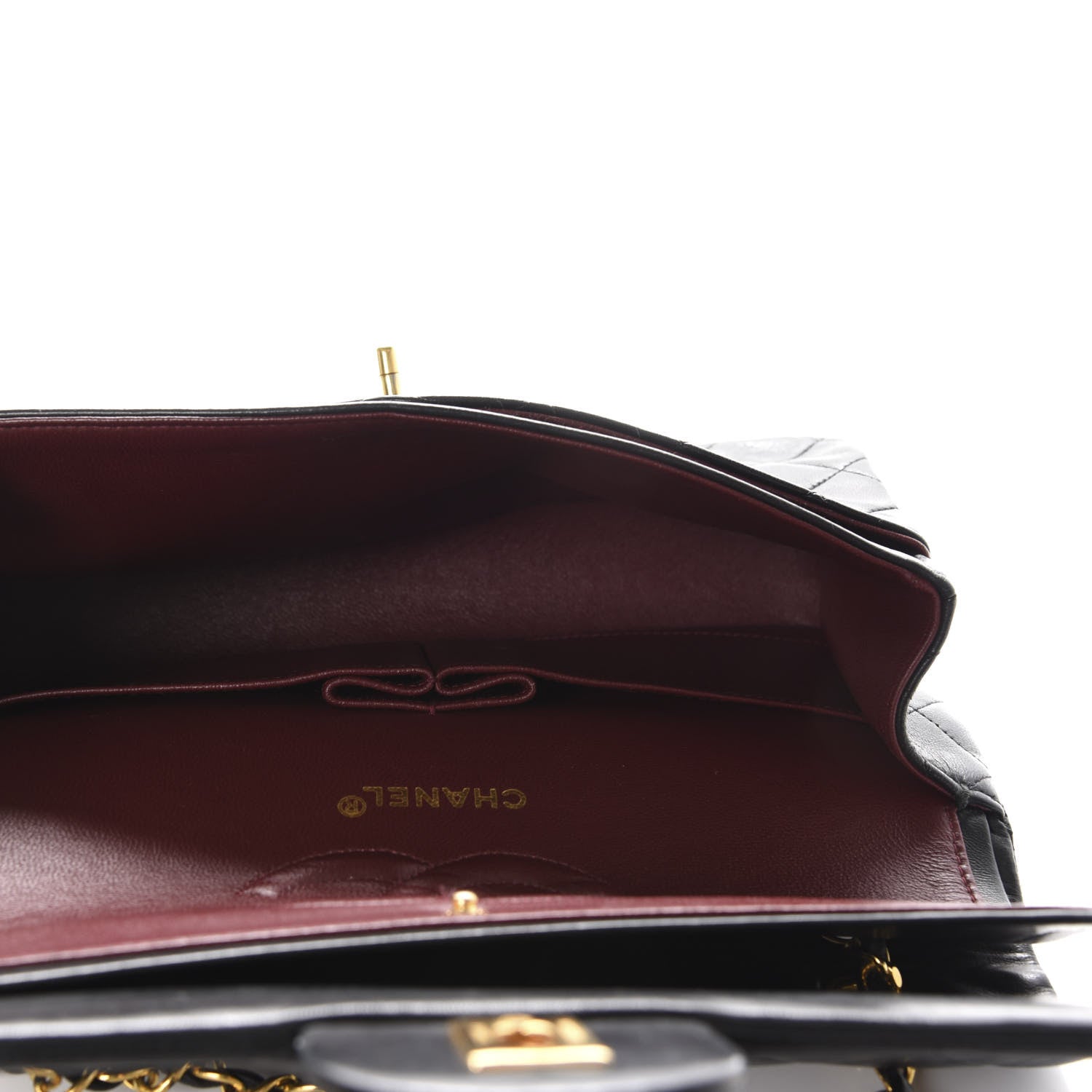 Chanel Lambskin Quilted Medium Double Flap Black 6 of 15